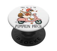 Llévame a Pumpkin Patch Duck Fun PopSockets PopGrip Adhesivo
