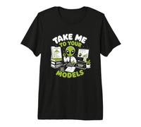 Llévame a Tus Modelos Analista Actuarial Alien Data Finance Camiseta Premium