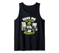 Llévame a Tus Modelos Analista Actuarial Alien Data Finance Camiseta sin Mangas