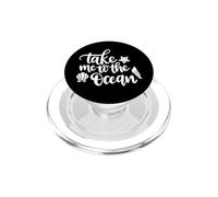 Llévame al Amante de la Playa de Ocean Shells PopSockets PopGrip para MagSafe