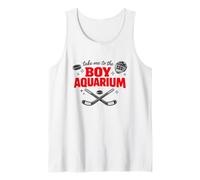Llévame al niño Acuario Divertido Orgullo Gay Hockey sobre Hielo Meme Camiseta sin Mangas