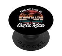 Llévame de Regreso a Costa Rica Retro Vacaciones Familiares Viajes PopSockets PopGrip Adhesivo