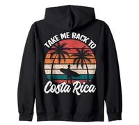 Llévame de Regreso a Costa Rica Retro Vacaciones Familiares Viajes Sudadera con Capucha