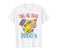 Llévame de Vuelta a los 2000's Vintage de Dos Miles Retro 00s Camiseta gráfica económica, Hombre, Blanco, S