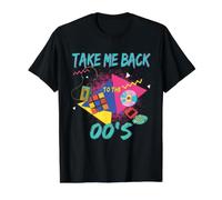 Llévame de Vuelta a los 2000's Vintage de Dos Miles Retro 00s Camiseta gráfica económica, Hombre, Negro, M