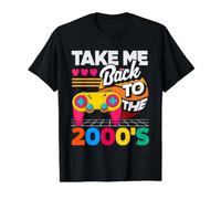 Llévame de Vuelta a los 2000's Vintage de Dos Miles Retro 00s Camiseta gráfica económica, Hombre, Negro, S