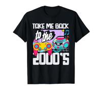 Llévame de Vuelta a los 2000's Vintage de Dos Miles Retro 00s Camiseta gráfica económica, Hombre, Negro, S