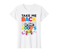 Llévame de Vuelta a los 2000's Vintage de Dos Miles Retro 00s Camiseta gráfica económica, Mujer, Blanco, S
