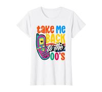 Llévame de Vuelta a los 2000's Vintage de Dos Miles Retro 00s Camiseta gráfica económica, Mujer, Blanco, XS