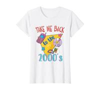 Llévame de Vuelta a los 2000's Vintage de Dos Miles Retro 00s Camiseta gráfica económica, Mujer, Blanco, S