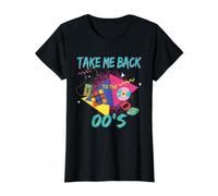 Llévame de Vuelta a los 2000's Vintage de Dos Miles Retro 00s Camiseta gráfica económica, Mujer, Negro, M