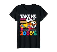 Llévame de Vuelta a los 2000's Vintage de Dos Miles Retro 00s Camiseta gráfica económica, Mujer, Negro, XS