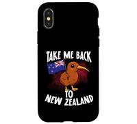 Llévame de Vuelta a Nueva Zelanda Kiwi Bird Flag Travel Carcasa para iPhone X/XS