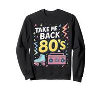Llévame de vuelta al arte de Down Memory Lane de los 80 Sudadera