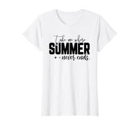 Llévame Donde el Verano Nunca Termina Camiseta gráfica económica, Mujer, Blanco, M