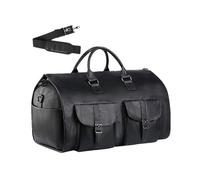 Llevar bolsas de ropa impermeables Gran capacidad - Bolso de mano ligero con correa de hombro desmontable, viaje con cremallera para vuelos, Negro , Se référer au descriptif, Consulte la descripción