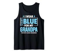 Llevo Azul Claro para mi Abuelo Conciencia sobre el cáncer de próstata Camiseta sin Mangas