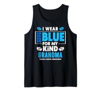 Llevo Azul Oscuro para mi Abuela - Conciencia sobre el cáncer de Colon Camiseta sin Mangas