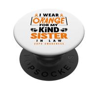 Llevo Naranja para mi Hermana en la Ley Conciencia de la EPOC PopSockets PopGrip Adhesivo