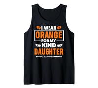 Llevo Naranja para mi Hija Conciencia sobre la Esclerosis múltiple Camiseta sin Mangas