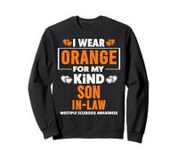 Llevo Naranja para mi Hijo en la Ley MS Esclerosis múltiple Sudadera