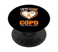 Llevo Naranja para mi madrastra Conciencia sobre la EPOC PopSockets PopGrip Adhesivo