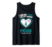Llevo Verde Azulado para mi Primo Conciencia sobre el SOP Camiseta sin Mangas