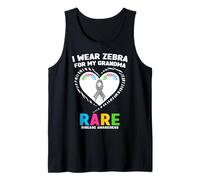 Llevo Zebra para concienciar a mi Abuela sobre Enfermedades Raras Camiseta sin Mangas