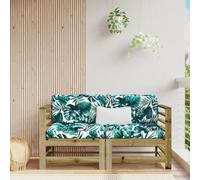 LLEZKBR Al aire libre sentado al aire libre-Fuera Seccional Sofá unidades-Jardín Esquina Bancos 2 unids Impregnado Madera Pino