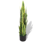 LLEZKBR Casa y jardín, decoración, flora artificial, planta de sansevieria artificial con maceta, 90 cm, color verde