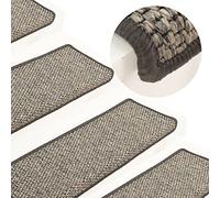LLEZKBR Casa y jardín, suministros para el hogar, escalones para escaleras, alfombrillas para escaleras autoadhesivas 15 piezas 65x21x4 cm gris y beige