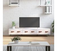 LLEZKBR Centros de entretenimiento y soportes de TV - Mueble de TV blanco brillante 150 x 36 x 30 cm, madera de ingeniería