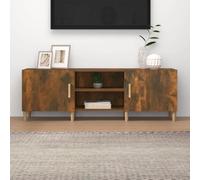 LLEZKBR Centros de entretenimiento y soportes de TV - Mueble de TV de roble ahumado 150 x 30 x 50 cm, madera de ingeniería