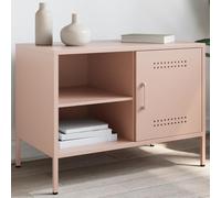LLEZKBR Centros de entretenimiento y soportes de TV - Mueble de TV rosa 68 x 39 x 50,5 cm de acero