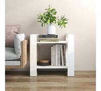 LLEZKBR Estantería, estanterías y estantes de pie, armario para libros, divisor de habitaciones, color blanco, 60 x 35 x 57 cm, madera maciza de pino