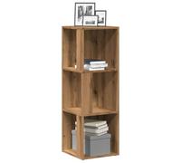 LLEZKBR Gabinetes para el hogar y almacenamiento, armarios de almacenamiento y taquillas, armario esquinero de roble artesanal, 33 x 33 x 100 cm, madera de ingeniería
