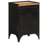 LLEZKBR Juego de muebles de baño, mueble de baño, 40 x 30 x 60 cm, hierro y madera maciza de mango