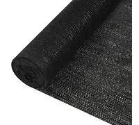 LLEZKBR Red de privacidad negra de 1,5 x 50 m, HDPE, 150 g/m²