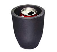 LLF Arcilla grafito crisol de fundición para horno de fundición de fundición de oro, plata, cobre, latón, aluminio, plomo, zinc y aleaciones (#5 (capacidad 680 ml))