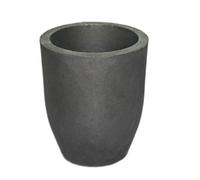 LLF Crisol de arcilla de grafito de fundición de vaso de horno de antorcha de fundición de fundición de refinación de oro plata cobre latón aluminio plomo zinc y aleaciones (# 2 (capacidad 200 ml))
