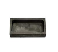 LLF Molde para lingotes de grafito dorado y plateado para derretir fundición y refinar (1 kg)