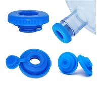 LLGSDLL 2 unidades de tapón de botella de agua de 5 galones, jarra de silicona de repuesto reutilizable tapa de jarra de agua, tapón de rosca para botellas de 55 mm