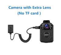 LLGTFQ KJ21 BodyCamera HD1296P Cámara de policía actualizada Mini cámara vigilancia montada en el Cuerpo Lente Externa visión Nocturna para Ciclismo, vlogging(Camera Extra Lens)