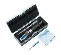 LLGTFQ Refractómetro de Agua de mar ATC 0-10% Salinidad 1.000-1.070 Salinómetro de Agua de mar de Gravedad específica de Sal for Acuario(with Plastic Case)