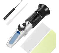 LLGTFQ Refractómetro de Hierba de Cerveza, Brix/Refractómetro de Gravedad específico for Cerveza de Cerveza, Escala Dual (0-32%, Mosto 1.000-1.130)(No with Case)