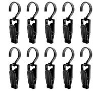 LLHCF 10 abrazaderas para organizar documentos, ropa de cama, artículos del hogar, solución de almacenamiento, pinzas giratorias para ropa, abrazaderas multiusos