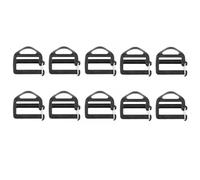 LLHCF 10 hebillas de conexión de cincha de 25 mm, clip ajustable de repuesto para mochila, correa de equipaje, correa de gancho de cincha, hebilla de hebilla