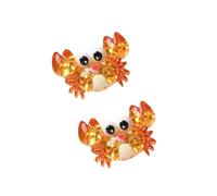 LLHCF 2/6 figuras de animales marinos de resina con parte trasera plana, criatura marina en miniatura, adorno para manualidades, álbumes de recortes, decoración, proyecto creativo