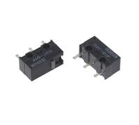 LLHCF 2 microinterruptores auténticos D2F-01F 0.7N con fuerza de accionamiento de 0.7N para interruptores de repuesto de teclado G502