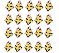 LLHCF 20 dijes de gatos de Navidad para joyas hechas a mano, elegantes collares y colgantes, accesorios de aleación chapados en oro